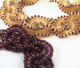 Embracing Circles Bracelet Pattern, Beading Tutorial in PDF