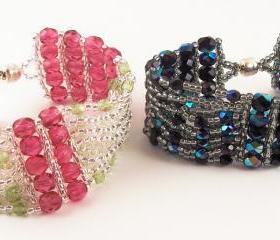 Cuff Bracelet Pattern, Beading Tutorial in PDF