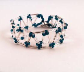 American Inspired Bracelet Pattern, Beading Tutorial in PDF
