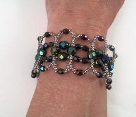 Wings Bracelet Pattern, Beading Tutorial in PDF