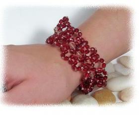 Ruffled Lace Bracelet Pattern, Beading Tutorial in PDF