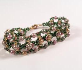 Mermaid's Treasure Bracelet, Beading Tutorial in PDF