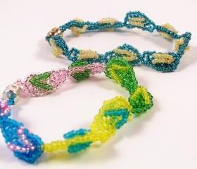 Flip Flop Bracelet Pattern, Beading Tutorial in PDF