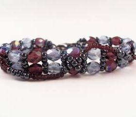 Moon River Bracelet Pattern, Beading Tutorial in PDF