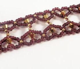 Little Hearts Bracelet Pattern, Beading Tutorial in PDF