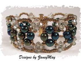 Ice Crystal Bracelet, Beading Tutorial in PDF