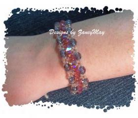 Tri Angle Weave Bracelet, Beading Tutorial in PDF