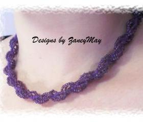 Spiral Rope Anklet, Bracelet, Necklace Pattern, Beading Tutorial in PDF