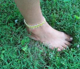 Tiny Diamond Anklet Pattern, Beading Tutorial in PDF