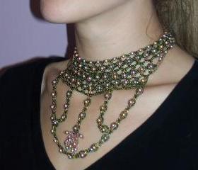 Mermaid's Jewels Choker, Beading Tutorial in PDF