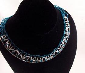American Inspired Necklace Pattern, Beading Tutorial in PDF
