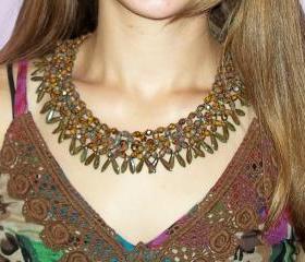 Dagger Necklace Pattern, Beading Tutorial in PDF