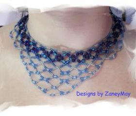 Lace Necklace, Beading Tutorial in PDF
