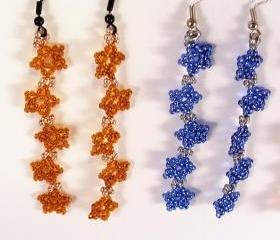 Falling Star Earring Pattern, Beading Tutorial in PDF