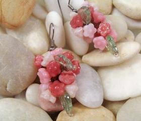 Bundle of Flowers Earring Pattern, Beading Tutorial in PDF