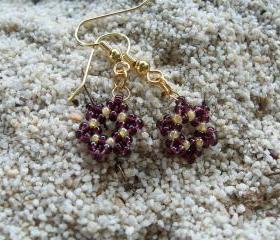 Snowflake Earring Patterns, Beading Tutorial in PDF