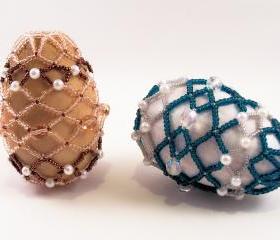 Exquisite Easter Beaded Egg Pattern, Beading Tutorial in PDF