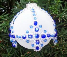 Cross Ornament Cover, Beading Tutorial in PDF
