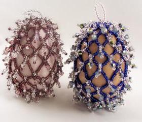 Easter Elegance Beaded Egg Pattern, Beading Tutorial in PDF