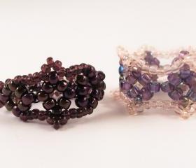 Tiny Diamond Ring Patterns, Beading Tutorial in PDF