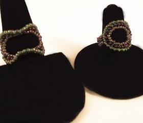Circle & Ruffle Ring Pattern, Beading Tutorial in PDF
