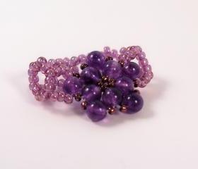 Lil Bundle of Flowers Ring Pattern, Beading Tutorial in PDF