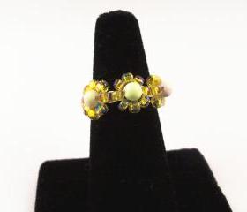 Daisy Ring Pattern, Beading Tutorial in PDF