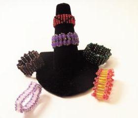 Ladder Stitch Ring Patterns, Beading Tutorial in PDF